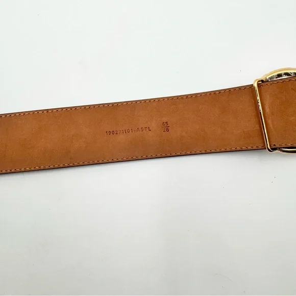 Fendi Zucca Leather Belt - 65/26 - Picture 3 of 4